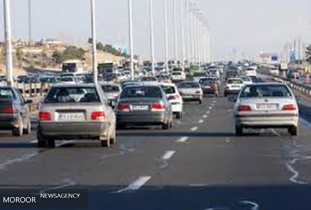 ترافیک نیمه سنگین در باند جنوبی آزادراه کرج-قزوین