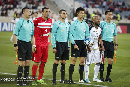 دیدار تیم های فوتبال پرسپولیس ایران و الوحده امارات