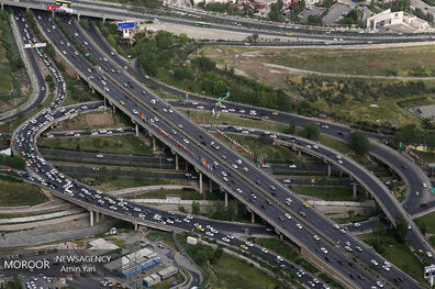 وضعیت ترافیکی بزرگراه های تهران در صبح ۲۸ بهمن
