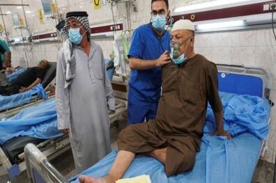ثبت بیش از ۵۰۰ مورد تنگی نفس شدید در عراق به دلیل وقوع گرد و غبار
