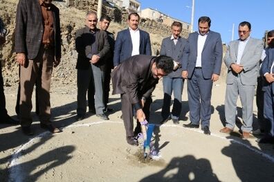 دبستان 6 کلاسه روستای عیسی آباد بخش کلاترزان کلنگ زنی شد