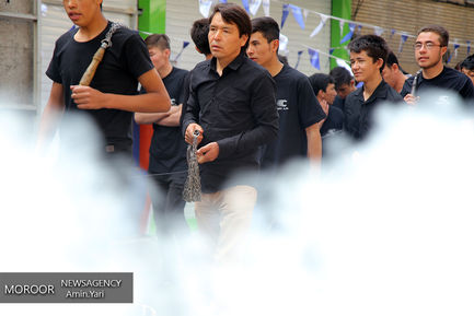 عزاداری ظهر عاشورای حسینی در محله قلهک