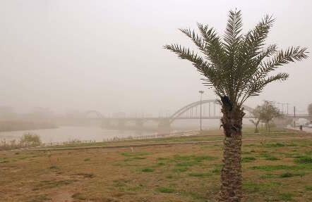 گرد و خاک، در راه خوزستان