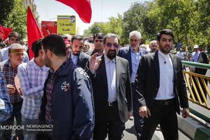 حضور شخصیت های لشکری و کشوری در راهپیمایی روز جهانی قدس