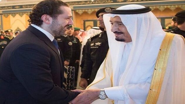 دیدار سعد حریری با پادشاه و ولیعهد عربستان پس از اقامه نماز عیدفطر