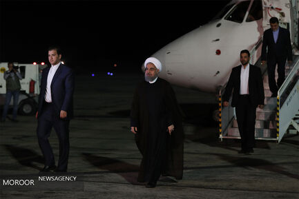 ورود روحانی به بندرعباس