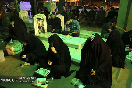شب بیست و یکم ماه مبارک رمضان در جوار شهدای مدافع حرم اهواز