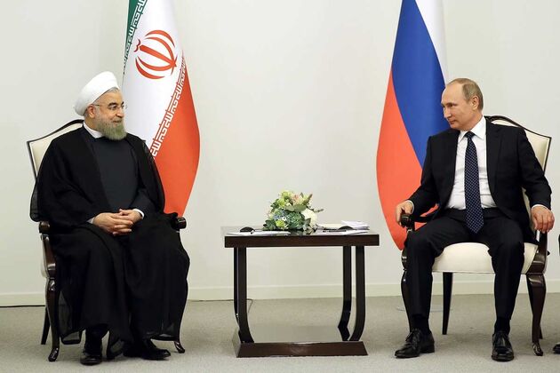 دیدار روسای جمهوری اسلامی ایران و روسیه