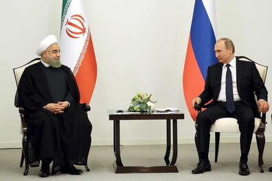 دیدار روسای جمهوری اسلامی ایران و روسیه