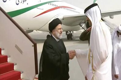 استقبال رسمی امیر قطر از رئیسی