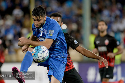 دیدار تیم های فوتبال استقلال ایران و الاهلی امارات