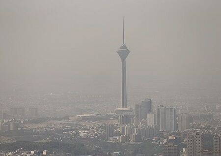 هوای تهران در شرایط ناسالم قرار گرفته است  