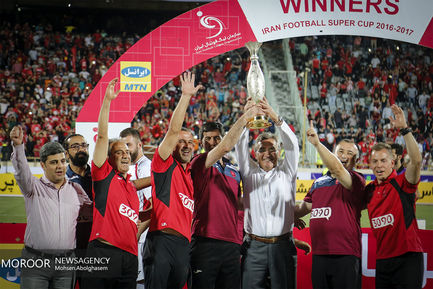 جشن قهرمانی پرسپولیس در سوپرجام فوتبال