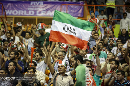 دیدار تیم های والیبال ایران و آرژانتین