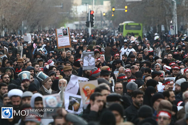 گزارش زنده از مراسم تشییع پیکر سپهبد شهید قاسم سلیمانی در تهران
