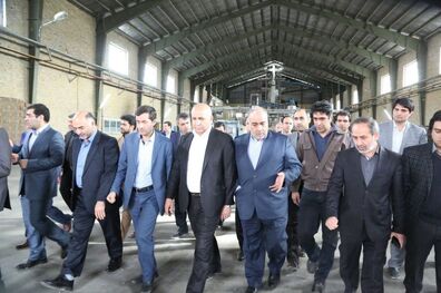 معاون وزیر صنعت از صنایع شهرستان الیگودرز بازدید کرد