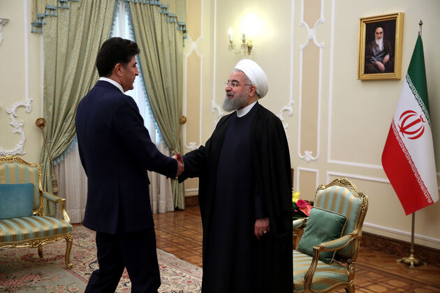 نخست وزیر کردستان عراق با رئیس جمهور ایران دیدار و گفت‌وگو کرد