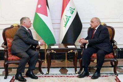 نخست وزیر عراق با عبدالله دوم دیدار کرد