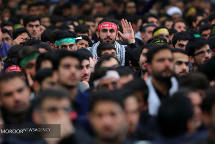 مراسم عزاداری اربعین حسینی با حضور هیئت‌های دانشجویی در حسینیه امام خمینی