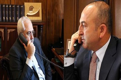 گفتگو تلفنی ظریف و چاووش اوغلو درباره تحولات ونزوئلا