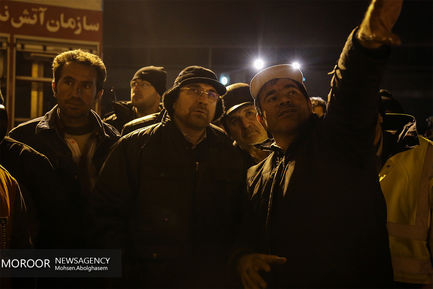 عملیات امداد و نجات بامدادی در ساختمان پلاسکو 