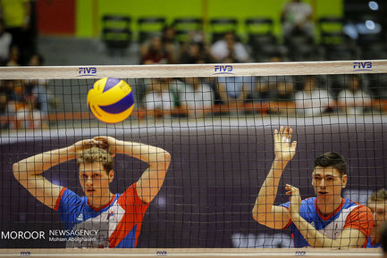 دیدار تیم های والیبال بلژیک و صربستان