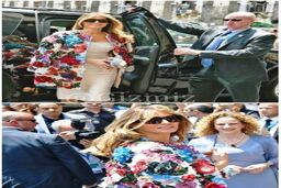 لباس 51 هزار دلاری همسر ترامپ در سفر به ایتالیا جنجال برانگیز شد