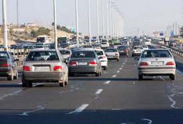 ترافیک نیمه سنگین در باند جنوبی آزادراه کرج-قزوین