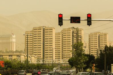 میزان آلودگی هوای تهران به تفکیک مناطق