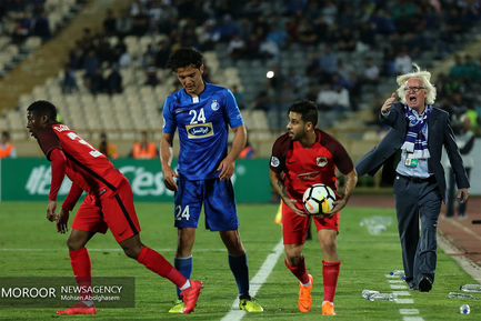 دیدار تیم های فوتبال استقلال ایران و الریان قطر
