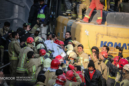 هفتمین روز آواربرداری ساختمان پلاسکو