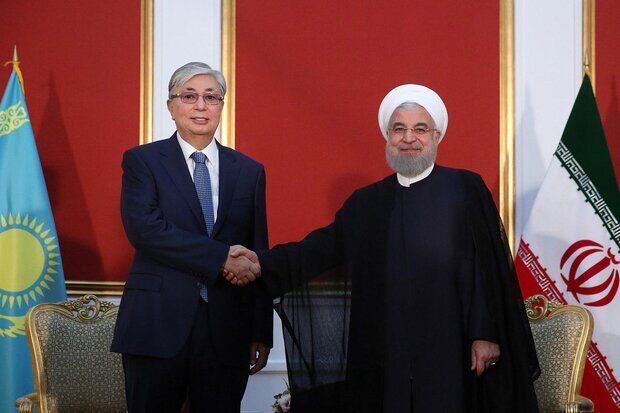 دیدار روحانی با رئیس جمهور قزاقستان