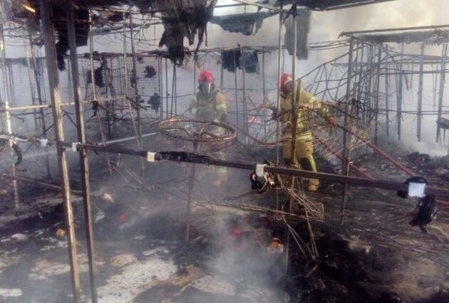 بازار روز گلشهر کرج در آتش سوخت