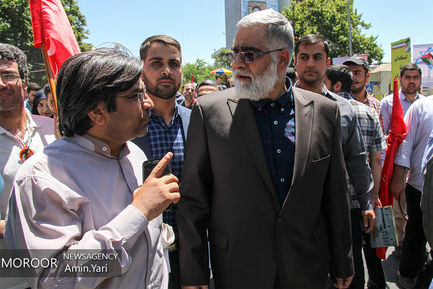 حضور شخصیت های لشکری و کشوری در راهپیمایی روز جهانی قدس