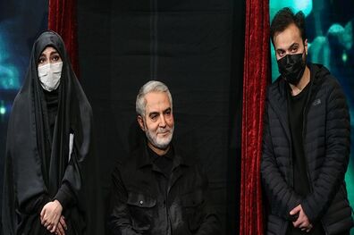 تندیس سردار شهید حاج قاسم سلیمانی در برج میلاد رونمایی شد