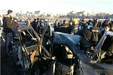 21 مصدوم در انحراف اتوبوس مسافربری در مسیر اصفهان- کاشان
