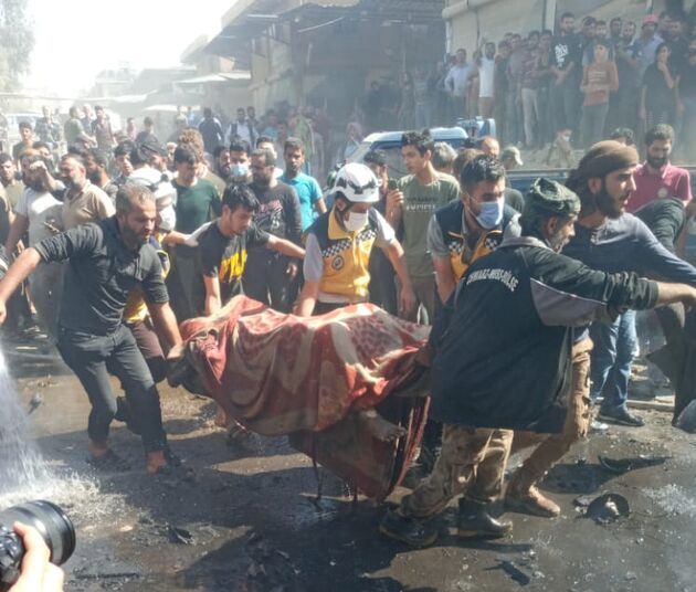 انفجار یک خودروی بمب‌گذاری شده در شهر عفرین