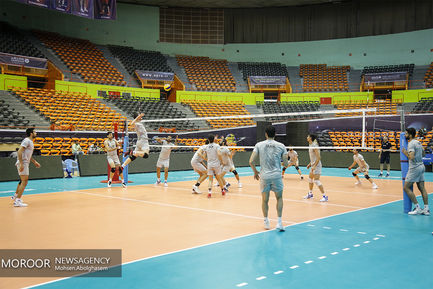 تمرین تیم ملی والیبال 
