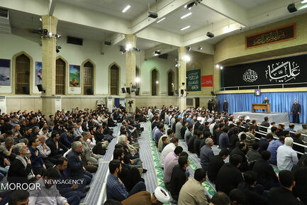 مراسم سوگواری امام علی (ع) با حضور مقام معظم رهبری
