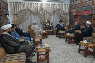 سفیر ایران در بغداد با آیت الله صدر دیدار کرد