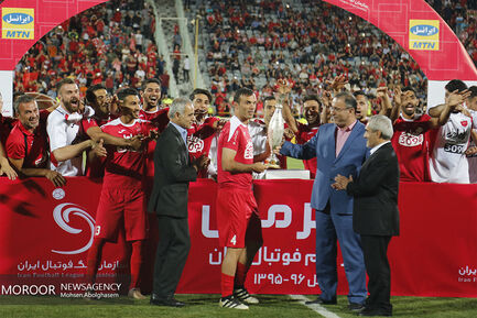 جشن قهرمانی پرسپولیس در سوپرجام فوتبال