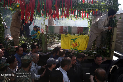 تشییع پیکر شهید مدافع حرم محمد جنتی