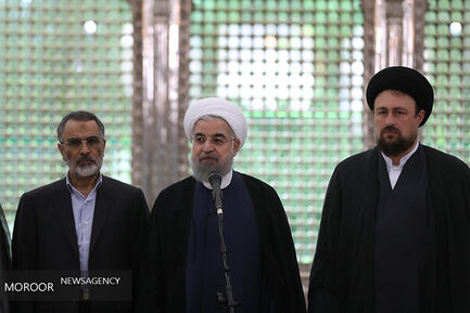 رییس جمهور در حرم مطهر امام خمینی (ره)