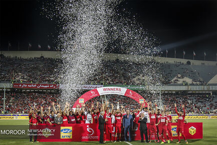 جشن قهرمانی پرسپولیس در سوپرجام فوتبال