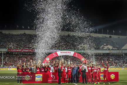 جشن قهرمانی پرسپولیس در سوپرجام فوتبال