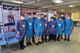 مشارکت همهجانبه بسیجیان ذوب آهن اصفهان در واکسیناسیون کارکنان