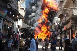 افنجار تروریستی در شهر حلب سوریه / 6 تن قربانی 