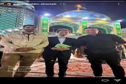 جواد نکونام در کنار نجم الدین شریعتی
