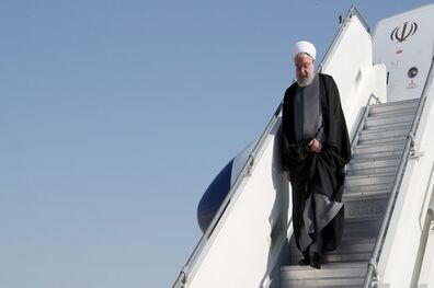 حسن روحانی وارد تهران شد