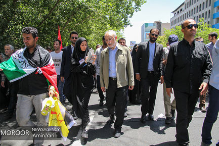 حضور شخصیت های لشکری و کشوری در راهپیمایی روز جهانی قدس